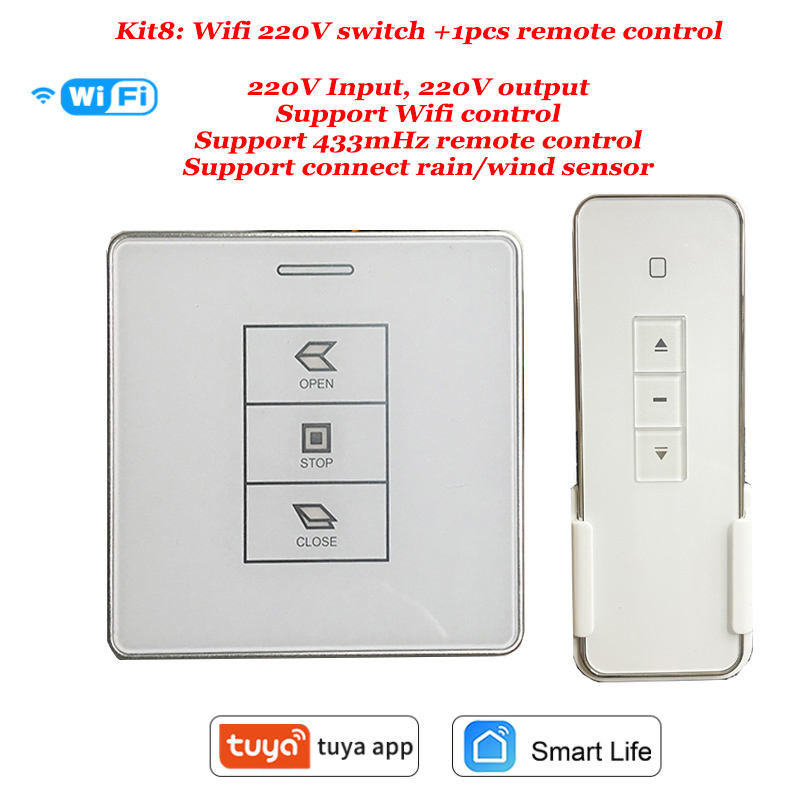 AC Tuya Wifi Smart Life APP Wall Switch Control Panel Curtain Controller for Chain Window Opener Linear Actuator Skyligh Driver - Image 4